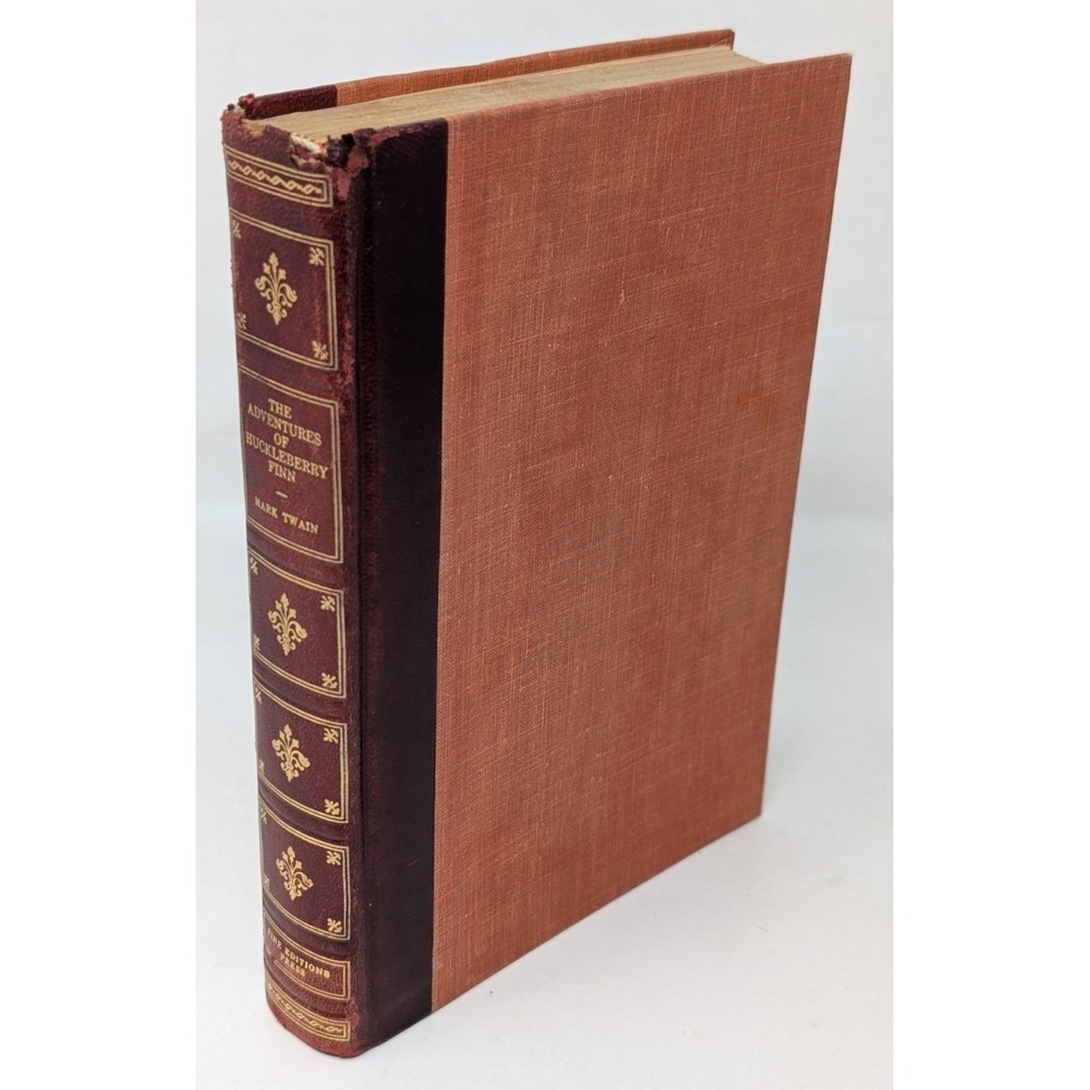 The Adventures of Huckleberry Finn by Mark Twain Fine Editions Press 1947 VTG